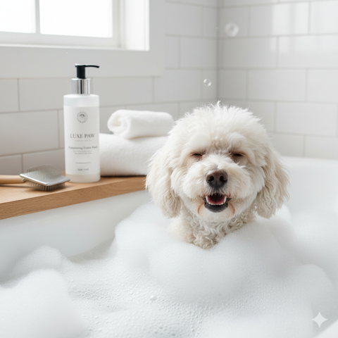 Sữa tắm cho Poodle giúp dưỡng lông mềm mượt và bảo vệ da nhạy cảm