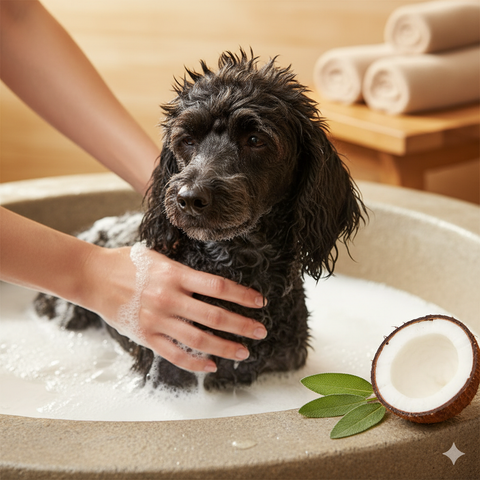 Lý do lông Poodle đen phai màu & Sữa tắm phục hồi sắc đen