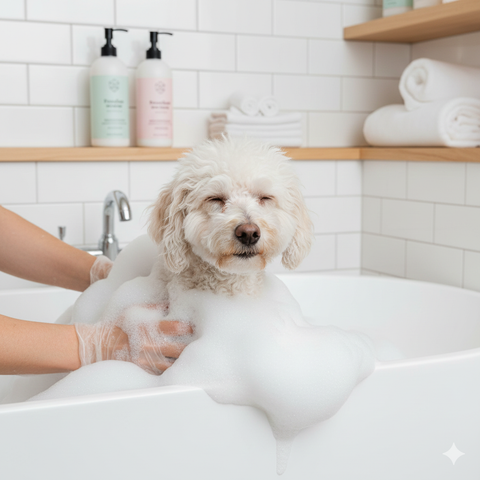 Sữa tắm cho chó Poodle giúp lông mềm mượt và bảo vệ da khỏe mạnh