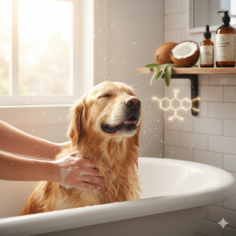 Sữa tắm serum trị viêm da chó do ve: Da khỏe, hết ngứa