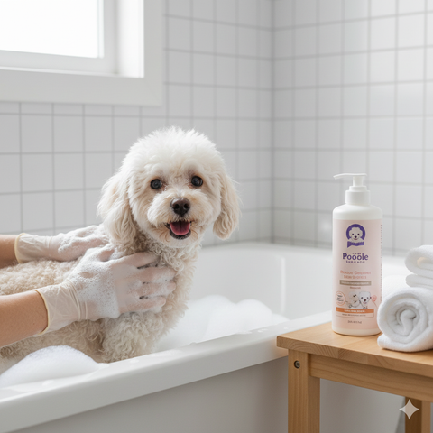 Sữa tắm cho Poodle giúp lông xoăn mượt và an toàn cho da