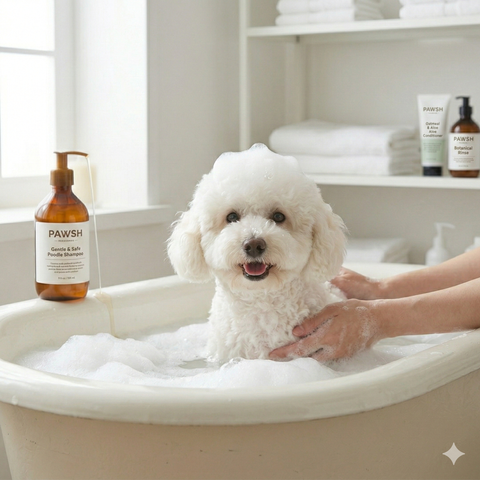 Sữa tắm thiên nhiên cho Poodle bảo vệ da và dưỡng lông mềm mượt