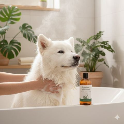 Chăm sóc lông chó lông trắng đạt chuẩn salon: Dưỡng mượt & trắng tự nhiên