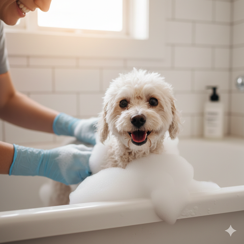 Hướng dẫn tắm chó Poodle sạch thơm và an toàn tại nhà
