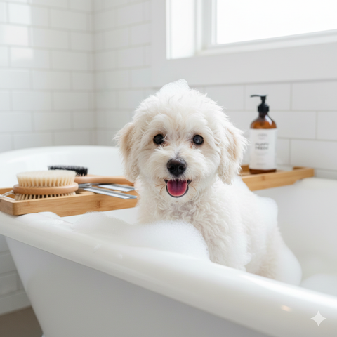 Tắm Poodle Đúng Cách: 7 Bước Đơn Giản + Bí Quyết Lông Mềm Mượt