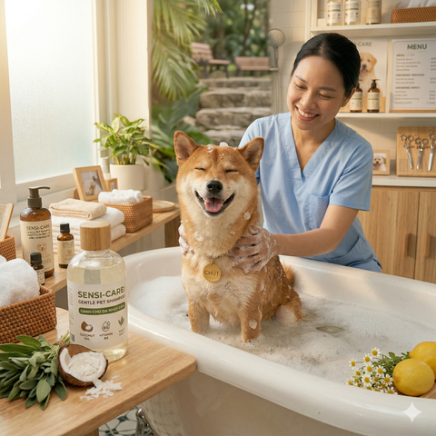 Sữa Tắm Cho Chó Giảm Mùi Hôi, Dịu Da Và Giữ Lông Thơm Sạch
