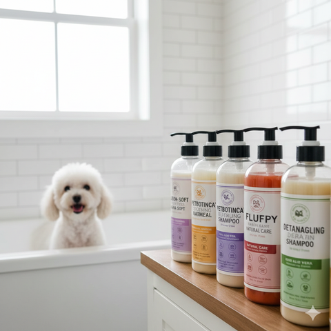 Sữa tắm cho Poodle da nhạy cảm và bí quyết phục hồi lông hư tổn