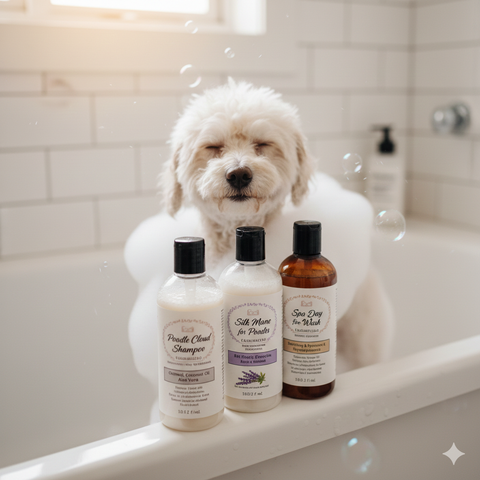 Sữa tắm cho chó Poodle giúp dưỡng lông mềm mượt và bảo vệ da hiệu quả