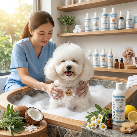 Bí quyết dùng sữa tắm giữ nếp lông Poodle đẹp chuẩn salon