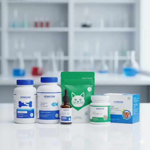 Thực phẩm bổ sung Vemedim giúp chó mèo phát triển toàn diện