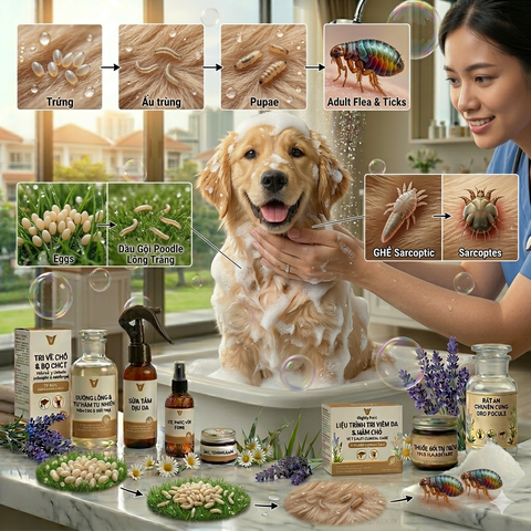 Nhận biết và loại bỏ trứng ve chó để bảo vệ thú cưng toàn diện