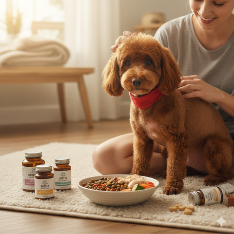 Vitamin mọc lông cho Poodle sau cạo lông: Chế độ dinh dưỡng đặc biệt