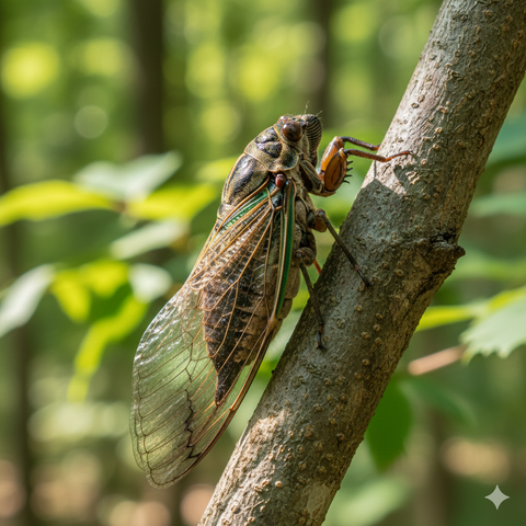 Vòng đời ve sầu: Hành trình từ lòng đất đến bản nhạc mùa hè