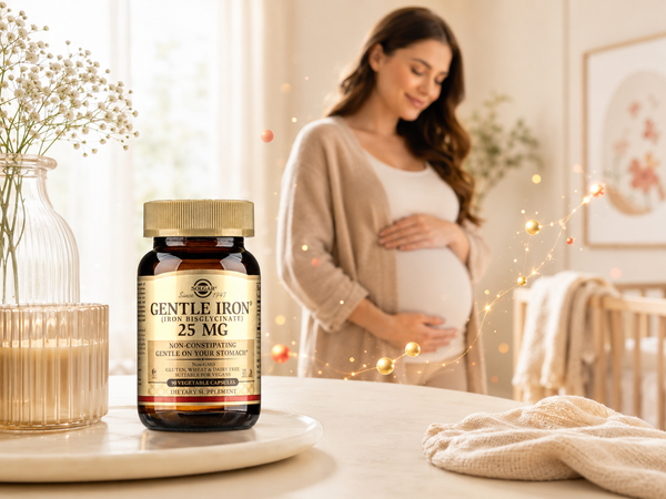 Solgar Gentle Iron luôn đồng hành cùng mẹ và bé trên con đường nói không với cơ thể thiếu chất sắt
