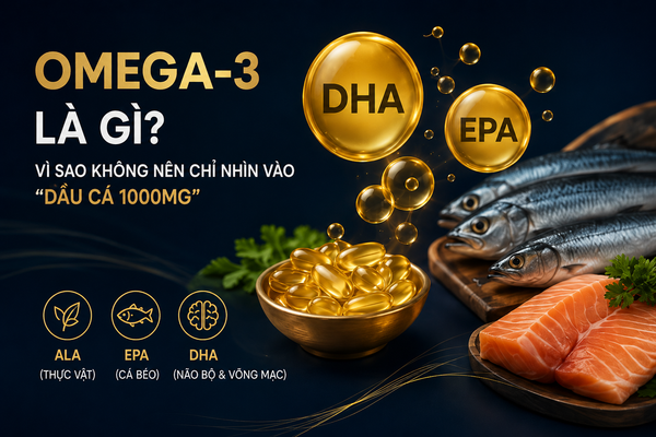Omega-3 hỗ trợ thị lực và trí lực: Vì sao DHA quan trọng cho mắt và não bộ?