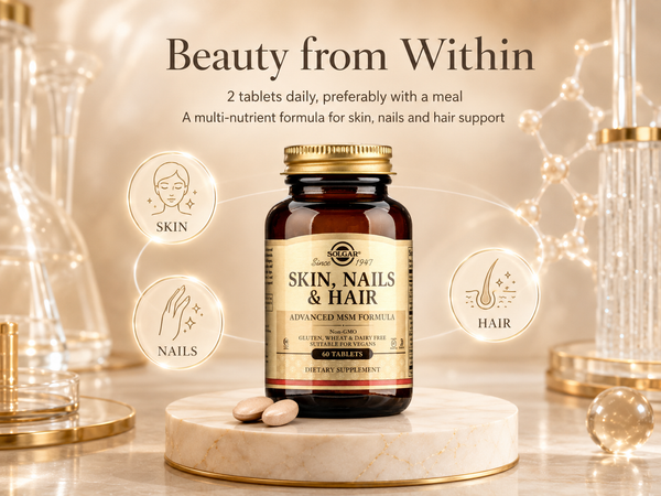 Solgar Skin, Nails & Hair Advanced MSM Formula: Giải Mã Công Thức Hỗ Trợ Da, Móng Và Tóc Từ Bên Trong
