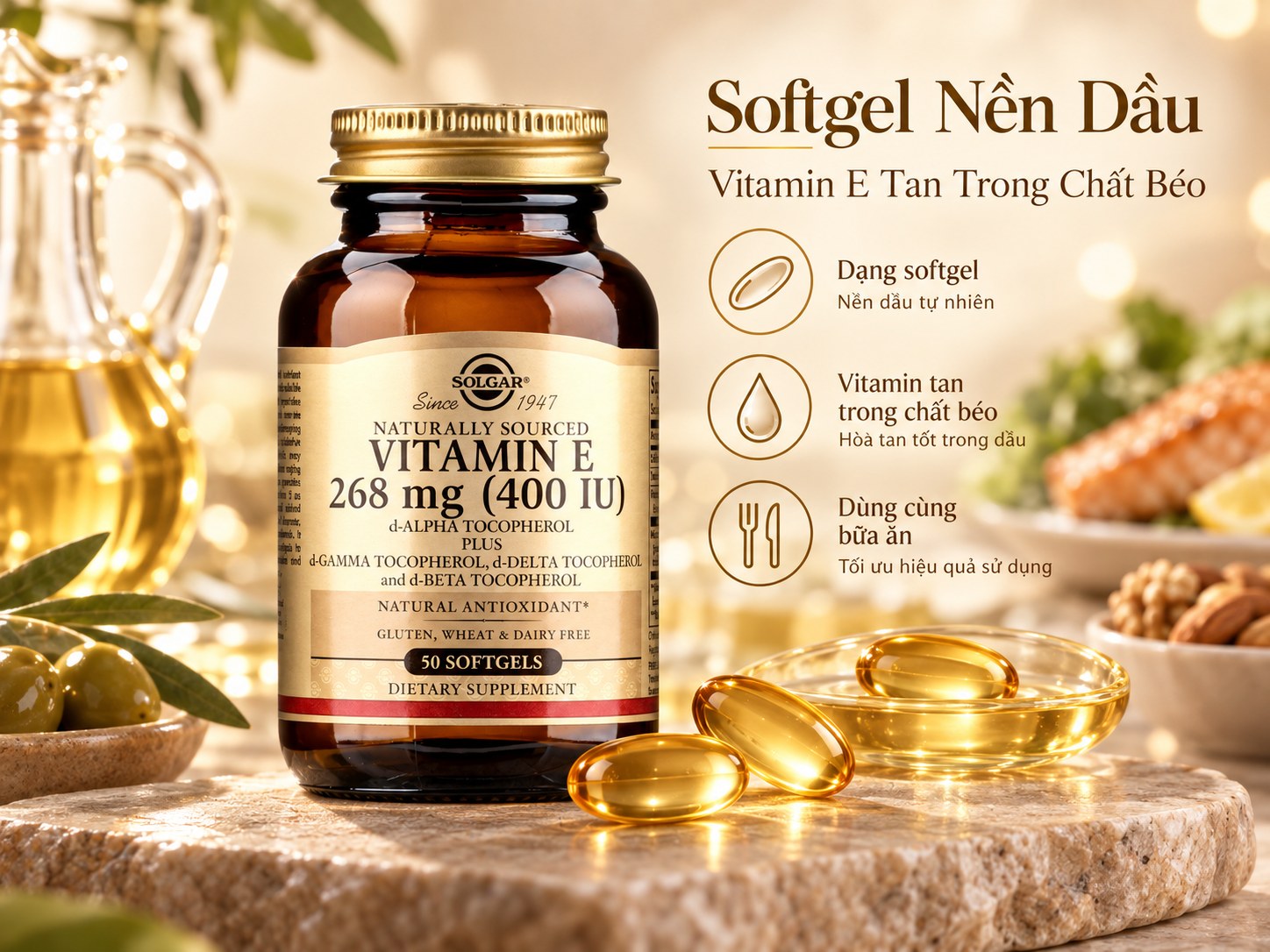 Vitamin E Chống Oxy Hóa Như Thế Nào? Giải Mã Cơ Chế Bảo Vệ Lipid Trước Gốc Tự Do