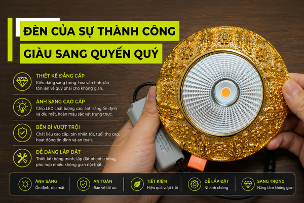 Đèn Âm Trần Dành Cho Người Giàu Sáng Quyền Quý