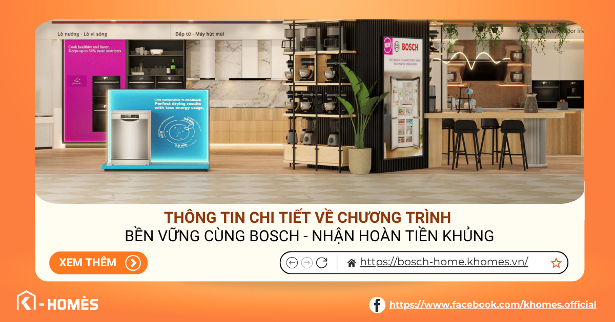 Bền Vững Cùng Bosch – Nhận Hoàn Tiền Khủng