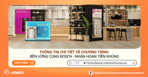 Bền Vững Cùng Bosch – Nhận Hoàn Tiền Khủng