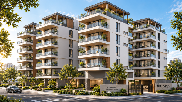 BM Living mang đến giải pháp cửa tiêu chuẩn cho công trình có nhiều ô chờ lặp lại