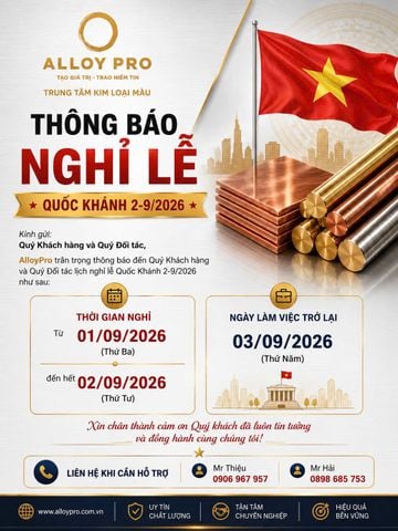 THÔNG BÁO NGHỈ LỄ QUỐC KHÁNH 2/9/2026.