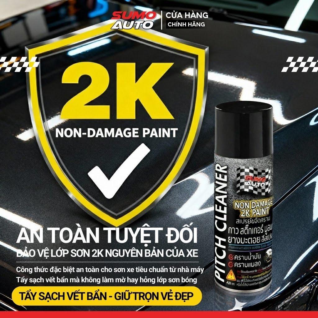 Tẩy sạch nhựa đường và vết băng keo trên xe chỉ trong 3 phút với Pitch Cleaner