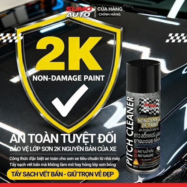 Tẩy sạch nhựa đường và vết băng keo trên xe chỉ trong 3 phút với Pitch Cleaner