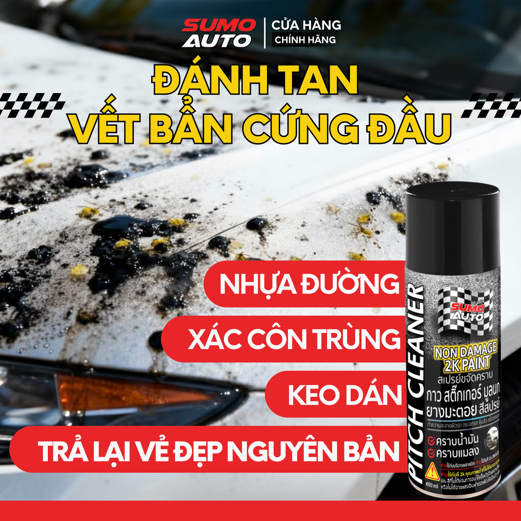 Tẩy nhựa đường, keo dính an toàn với Pitch Cleaner (PC450)