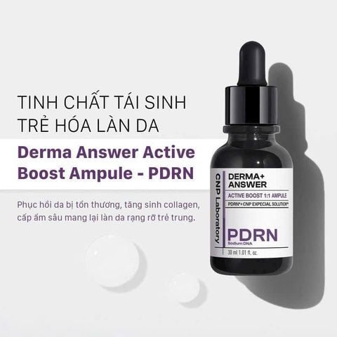 TINH CHẤT TÁI SINH LÀN DA CĂNG BÓNG - Derma Answer Active Boost Ampule - PDRN!