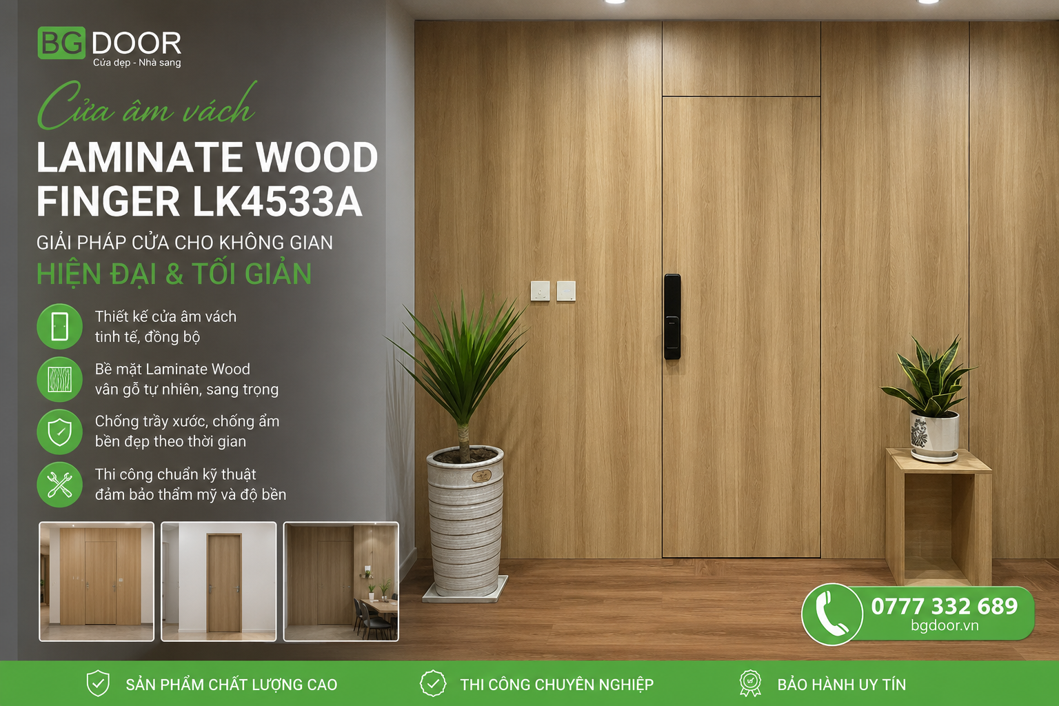 Cửa Giấu Khuôn BG Door - Giải Pháp Hoàn Hảo Cho Không Gian Hiện Đại Và Tối Giản
