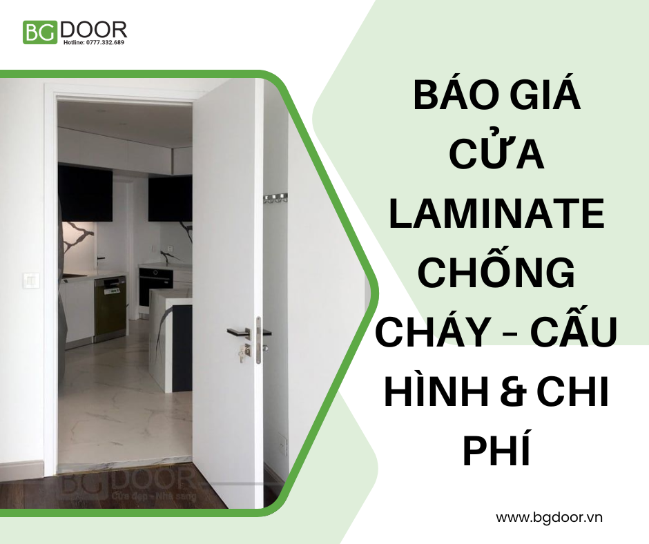 Báo giá Cửa Laminate Chống Cháy – Cấu hình & chi phí