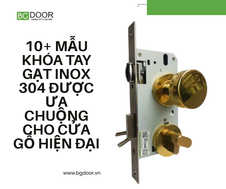 10+ mẫu khóa tay gạt inox 304 được ưa chuộng cho cửa gỗ hiện đại