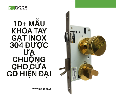 10+ mẫu khóa tay gạt inox 304 được ưa chuộng cho cửa gỗ hiện đại