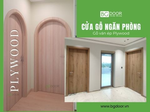 Cửa gỗ ngăn phòng gỗ ván ép Plywood