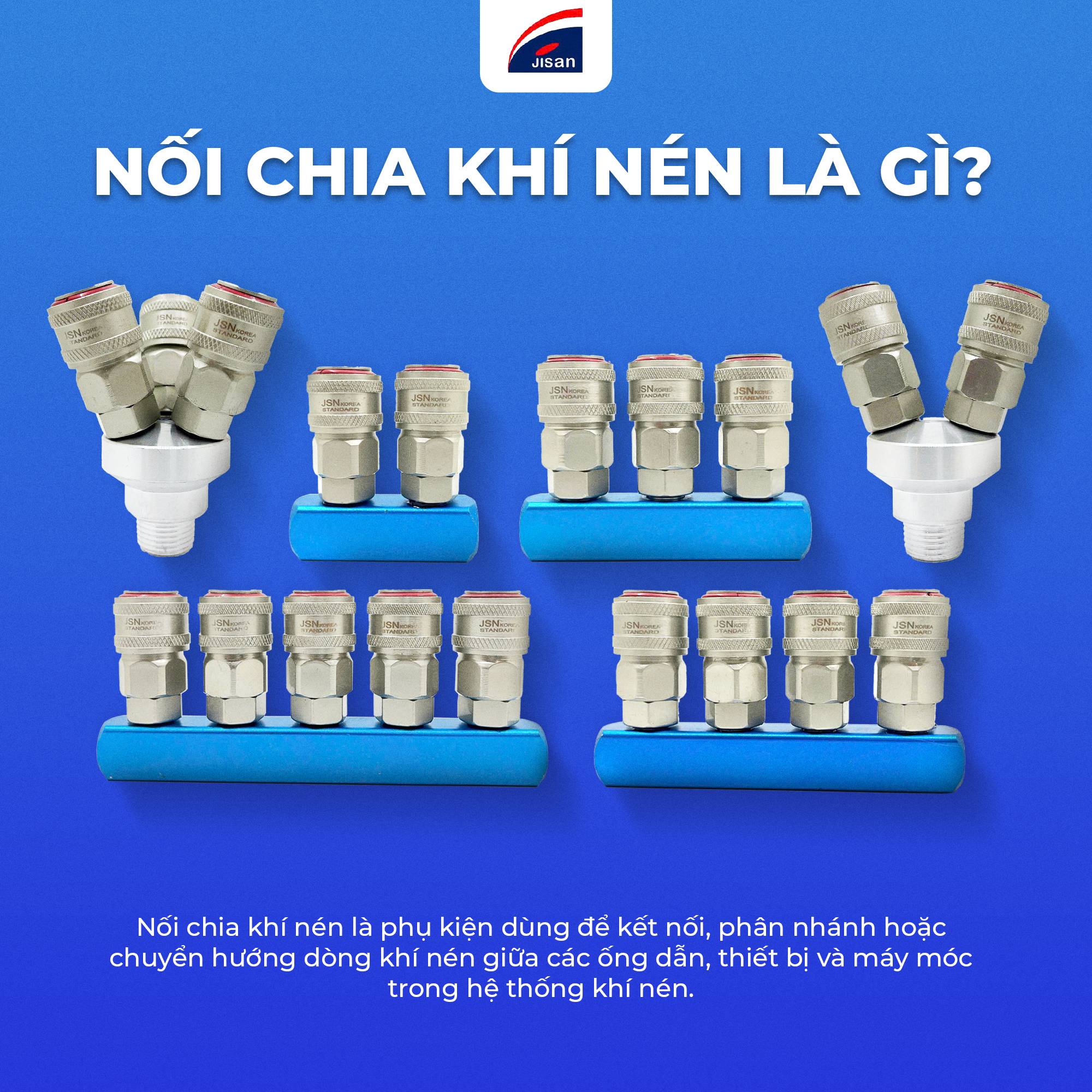Nối chia khí nén là gì? Vai trò, phân loại và cách chọn chuẩn cho hệ thống khí nén công nghiệp