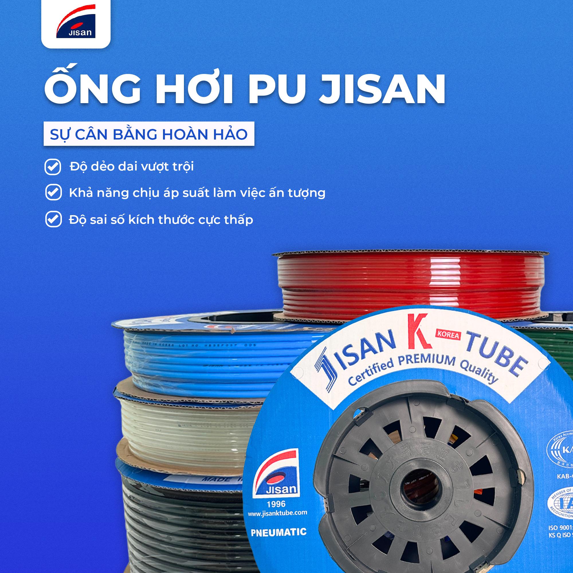 Ống hơi PU Jisan: Sự cân bằng hoàn hảo giữa độ dẻo dai và áp suất làm việc