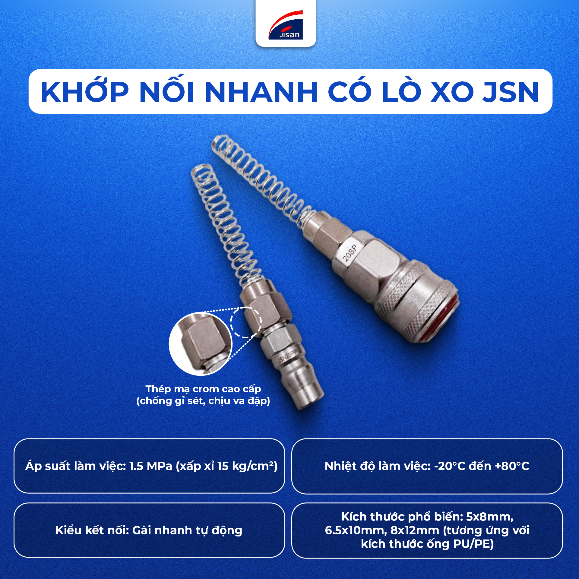 Khớp Nối Nhanh Có Lò Xo JSN