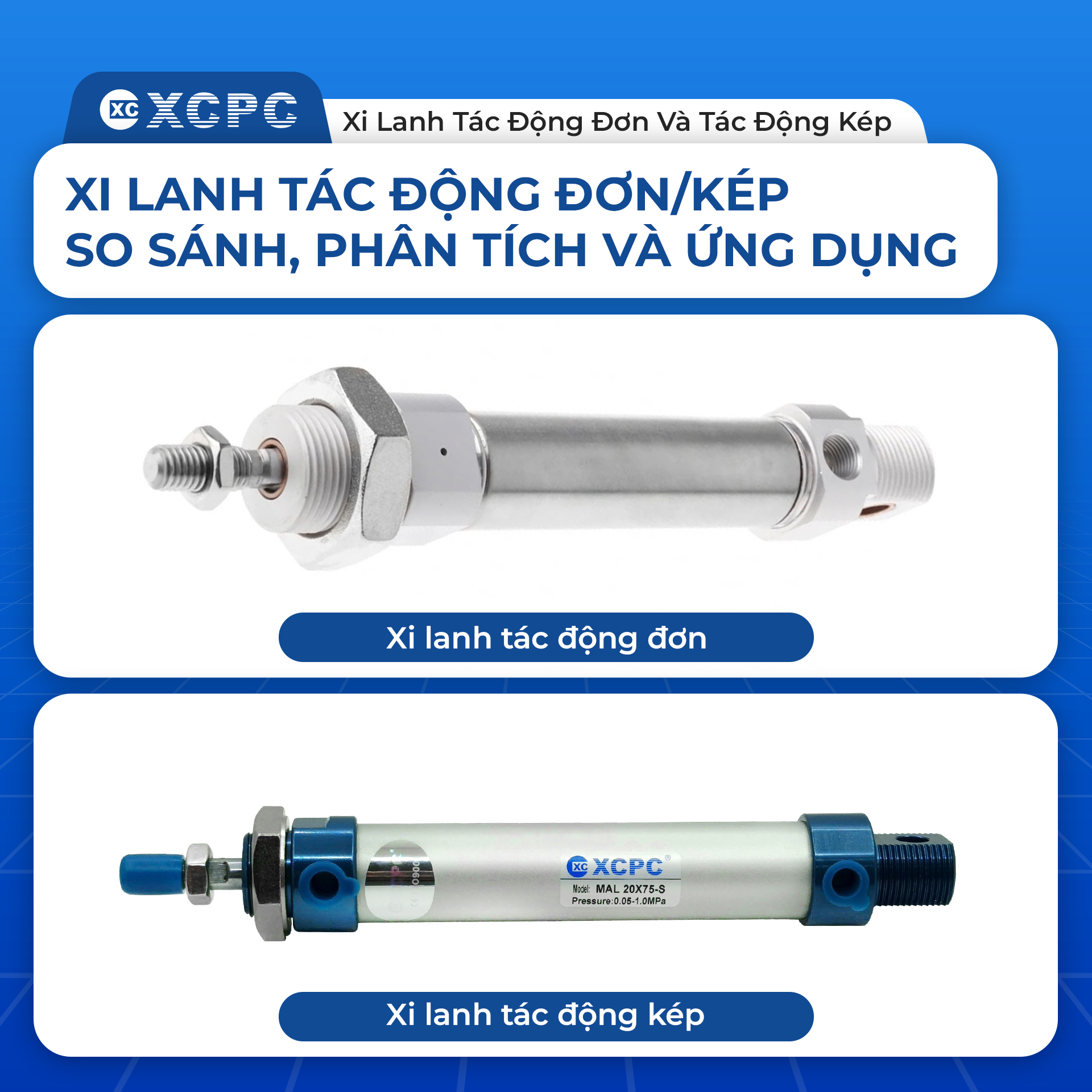 So Sánh Xi Lanh Tác Động Đơn Và Tác Động Kép