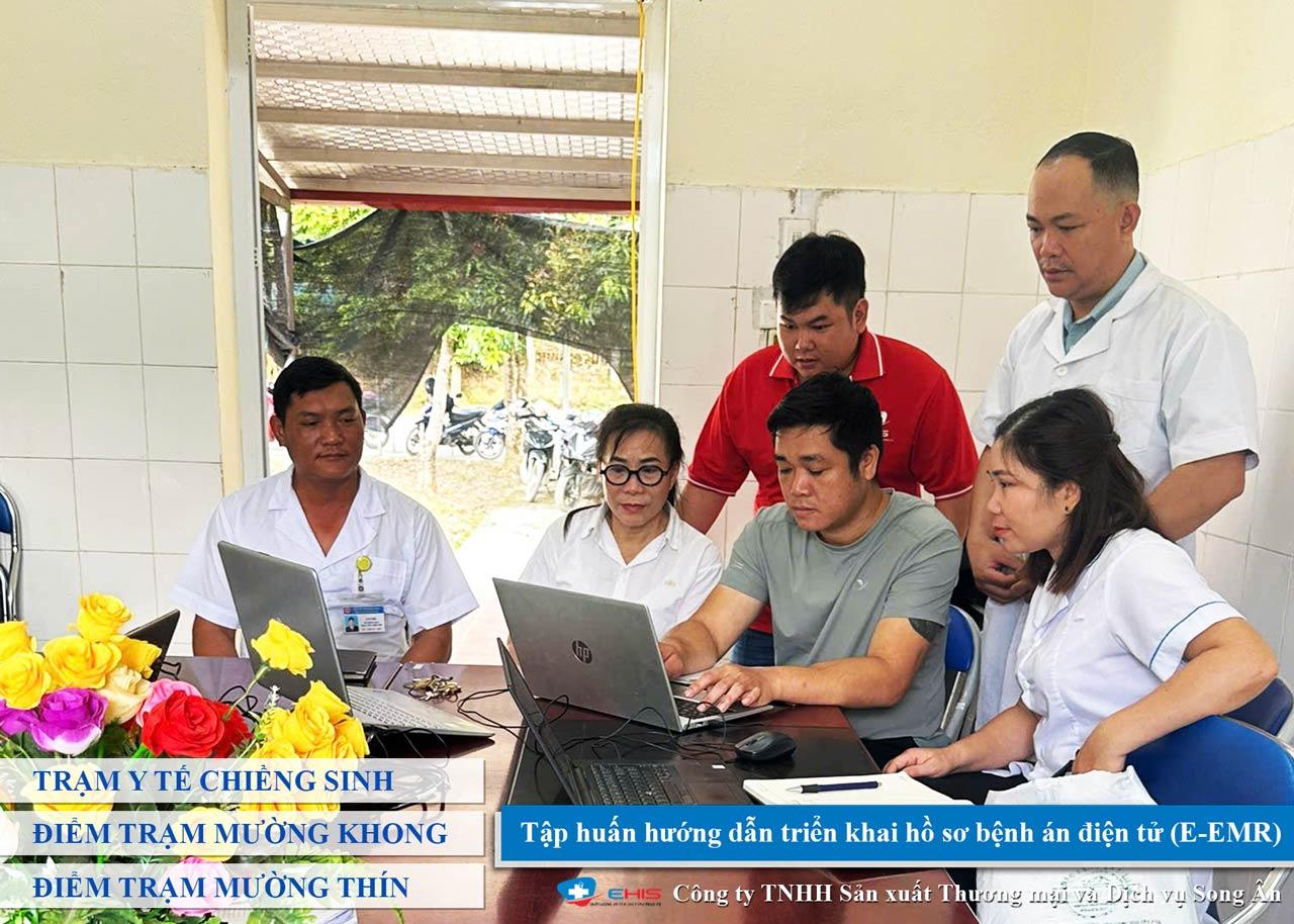 Triển khai bệnh án điện tử (E-EMR) tại Trạm Y tế Chiềng Sinh và các điểm trạm