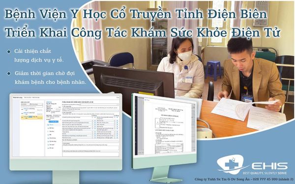 Bệnh viện Y học Cổ truyền tỉnh Điện Biên triển khai công tác khám sức khỏe điện tử cho người dân