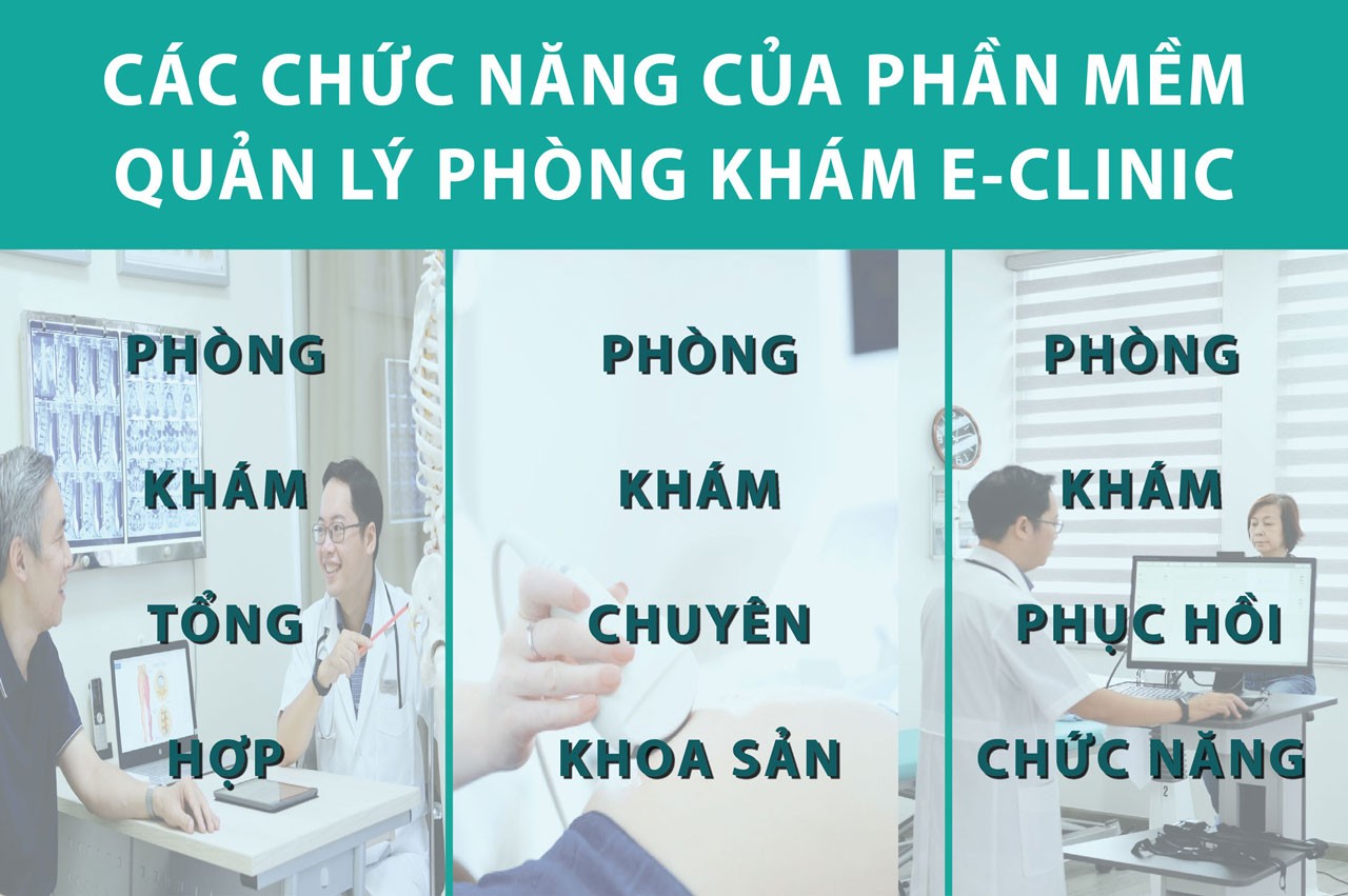 Các chức năng của phần mềm quản lý phòng khám