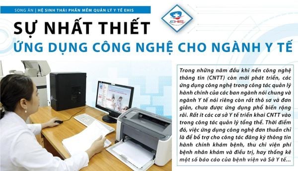 Nhất thiết ứng dụng công nghệ cho ngành y tế.
