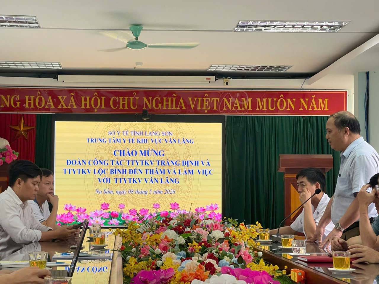 TTYT khu vực Tràng Định và Lộc Bình tham quan, trao đổi kinh nghiệm triển khai Bệnh án điện tử E-EMR tại TTYT khu vực Văn Lãng
