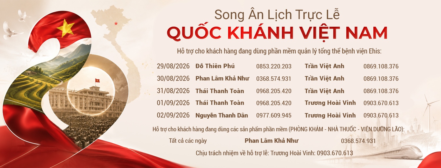Lịch trực lễ Quốc khánh Việt Nam (02/09/2026)