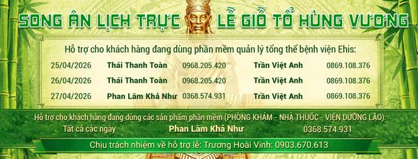 Lịch trực Lễ Giỗ Tổ Hùng Vương năm 2026