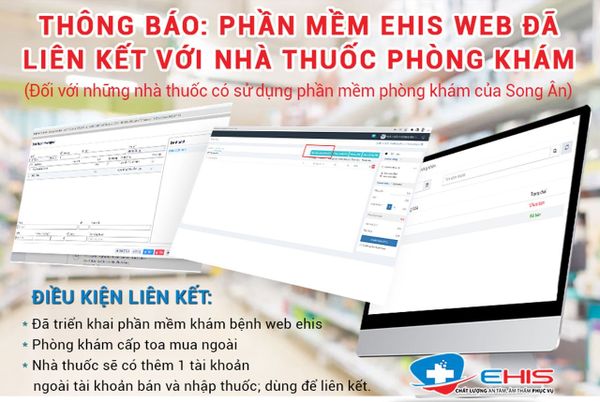 THÔNG BÁO: (Đối với những nhà thuốc có sử dụng phần mềm quản lý phòng khám của Công ty TNHH SX TM & DV Song Ân)