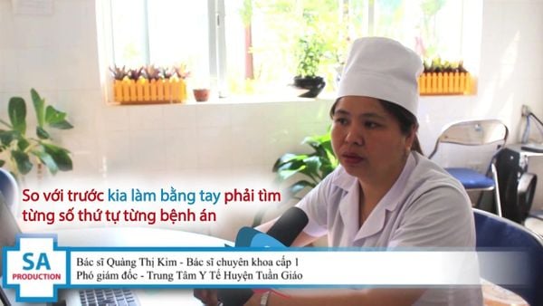 Chia sẻ từ BS CKI. Quàng Thị Kim - Phó Giám đốc TTYT Tuần Giáo chia sẻ trải nghiệm sử dụng phần mềm bệnh án điện tử