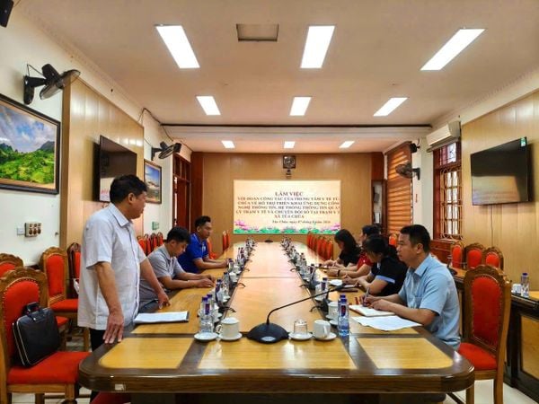 Song Ân phối hợp với Đoàn công tác Trung tâm Y tế Tủa Chùa đồng hành cùng 5 xã trong hành trình đẩy mạnh chuyển đổi số y tế cơ sở