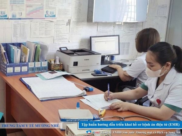 Tập huấn triển khai bệnh án điện tử E-EMR tại Trung tâm Y tế Mường Nhé tỉnh Điện Biên